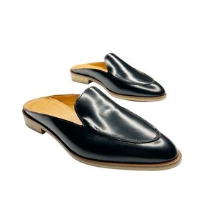 EVERLANE The Modern Loafer Slip On Leather Low Heel Mules